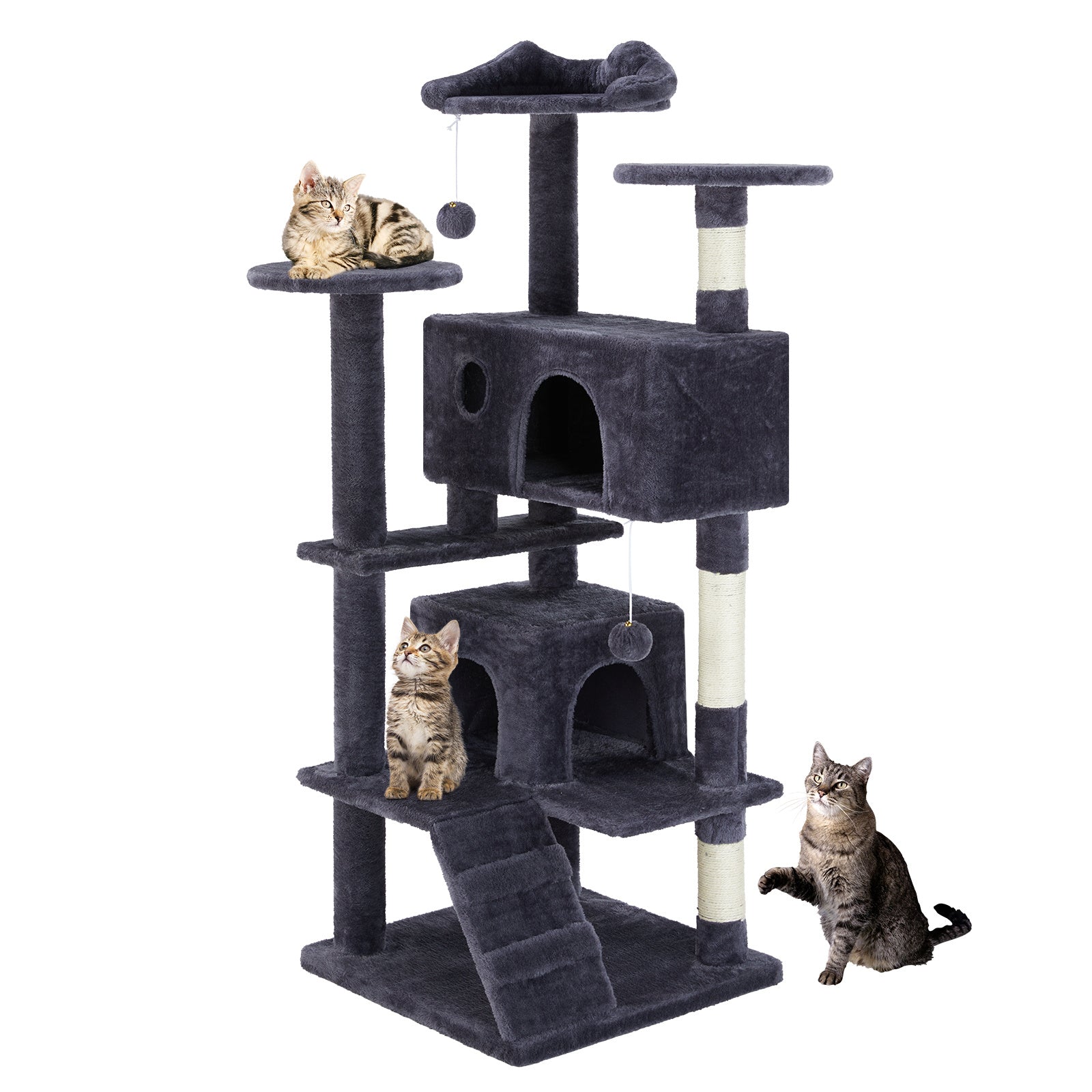 Centro de Juego para Gatos – Casa Árbol con Estructura para Trepar y Descansar
