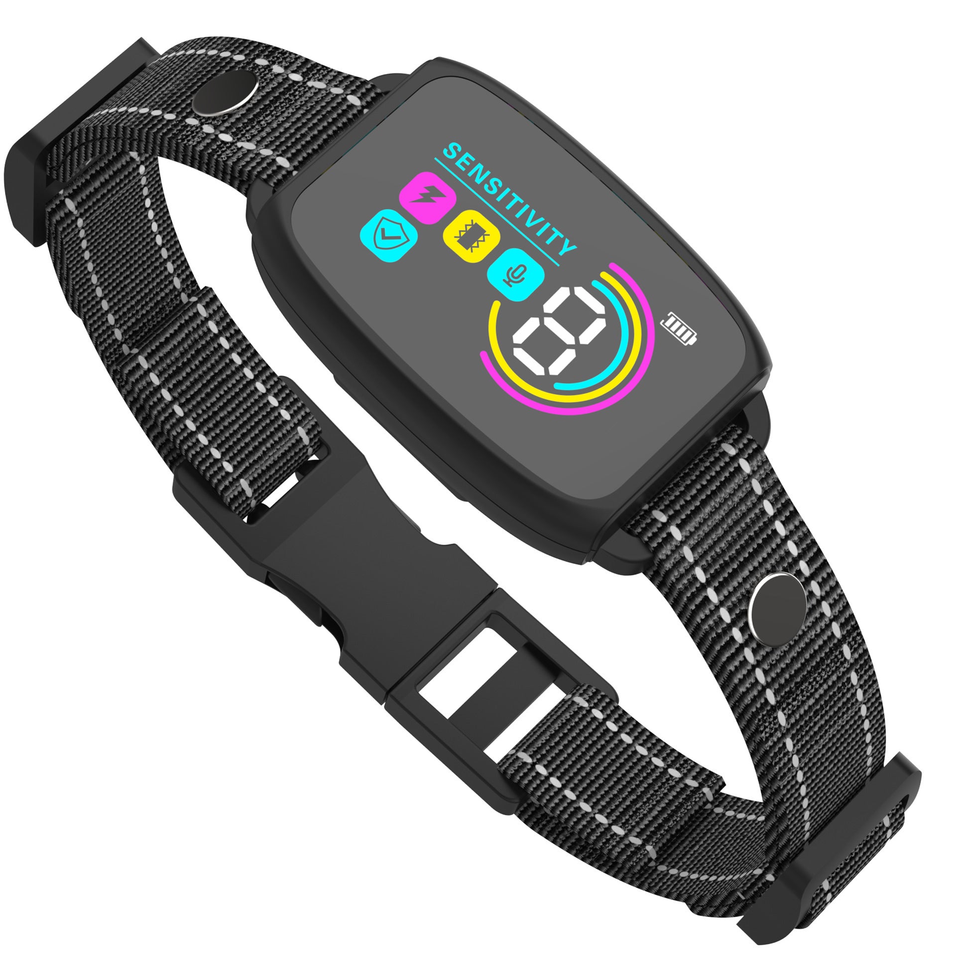 Collar Inteligente Antiladridos Recargable para Perros con Pantalla HD, Impermeable IP67, Control Automático para Detener Ladridos