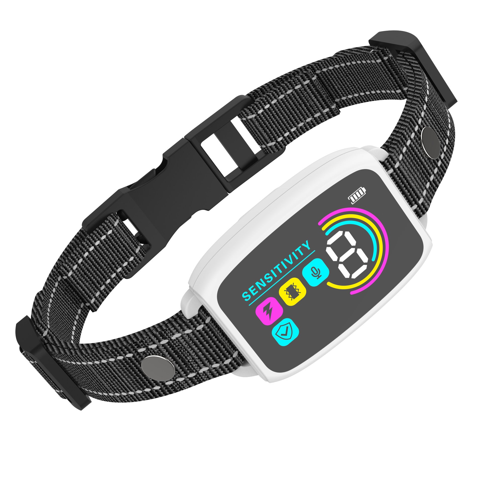 Collar Inteligente Antiladridos Recargable para Perros con Pantalla HD, Impermeable IP67, Control Automático para Detener Ladridos