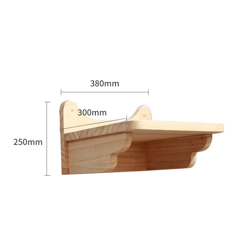 Accesorios de Pared para Gatos – Escalera y Plataforma de Madera Maciza para Trepar y Jugar