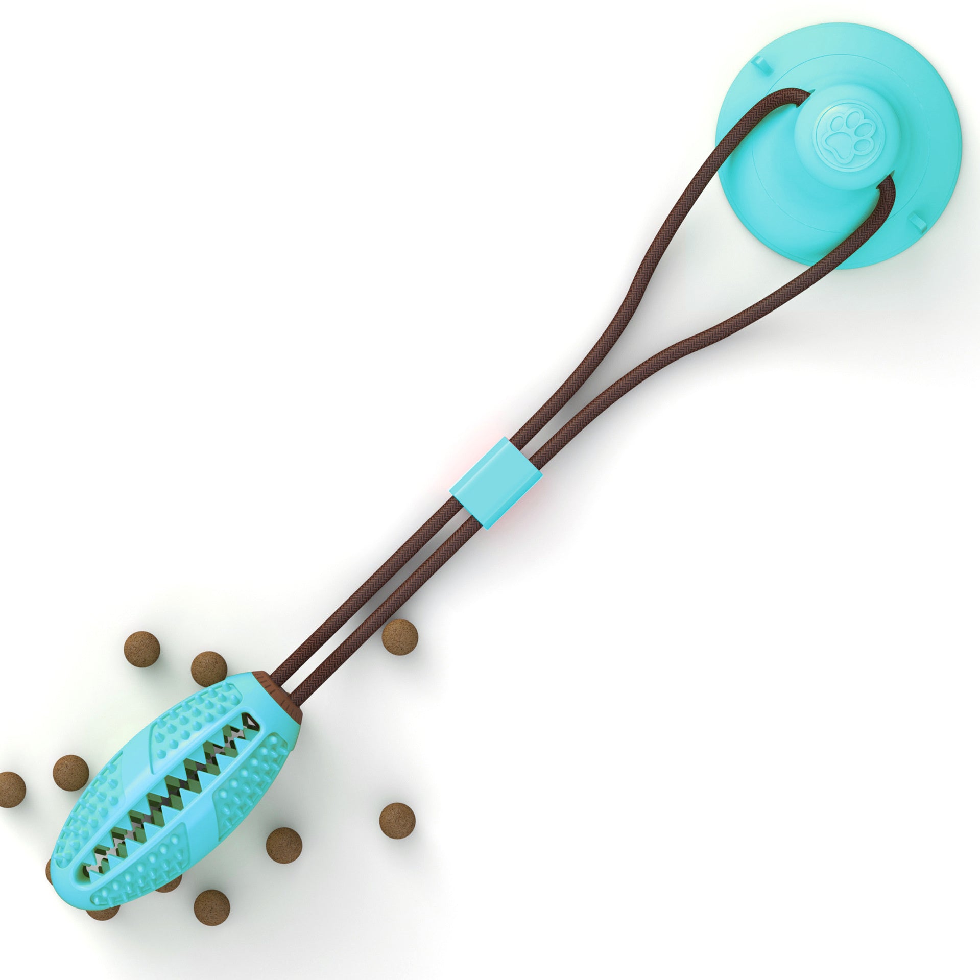 Juguete Interactivo de Silicona para Perros con Ventosa – Pelota para Morder, Limpieza Dental y Entrenamiento de Mascotas
