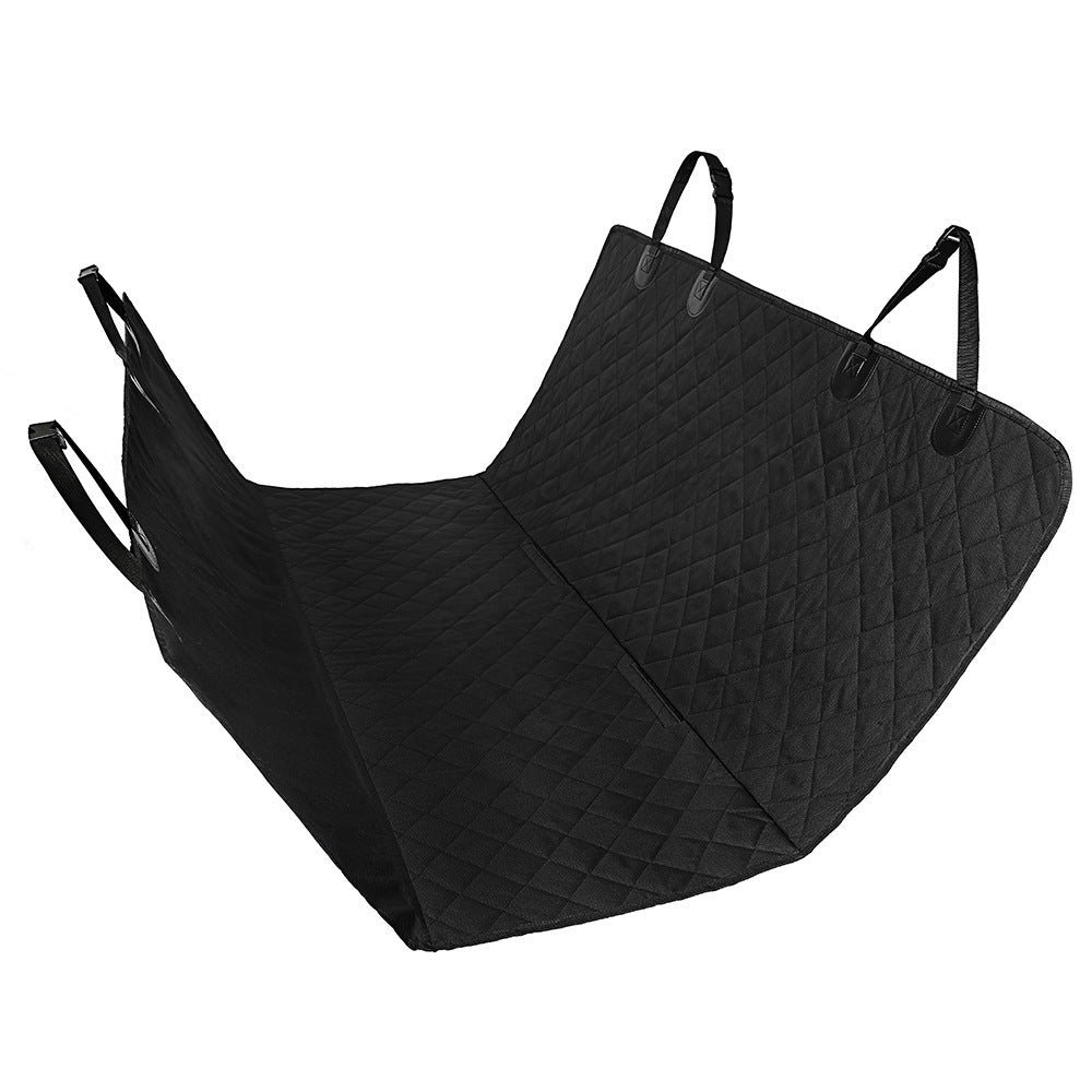 Protector de Asiento Trasero para Coche – Hamaca de Viaje para Perros con Malla, Cremallera y Bolsillo