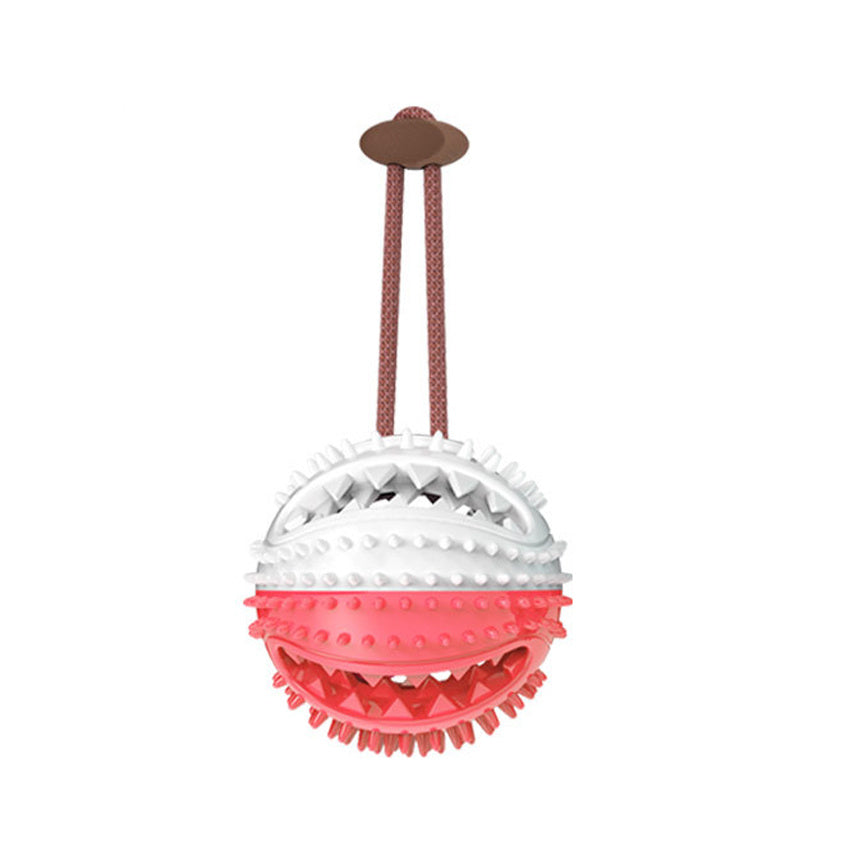 Juguete Interactivo de Silicona para Perros con Ventosa – Pelota para Morder, Limpieza Dental y Entrenamiento de Mascotas