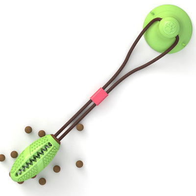 Juguete Interactivo de Silicona para Perros con Ventosa – Pelota para Morder, Limpieza Dental y Entrenamiento de Mascotas