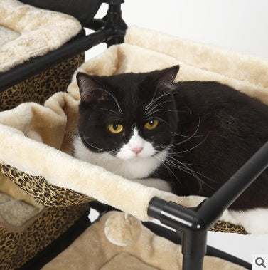 Rascador Multifuncional para Mascotas de Sisal con Cuerda – Nido y Soporte Combinado