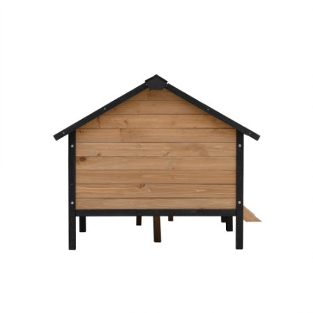 Casa de Madera Grande para Perros con Porche – Estilo Cabaña para Exteriores