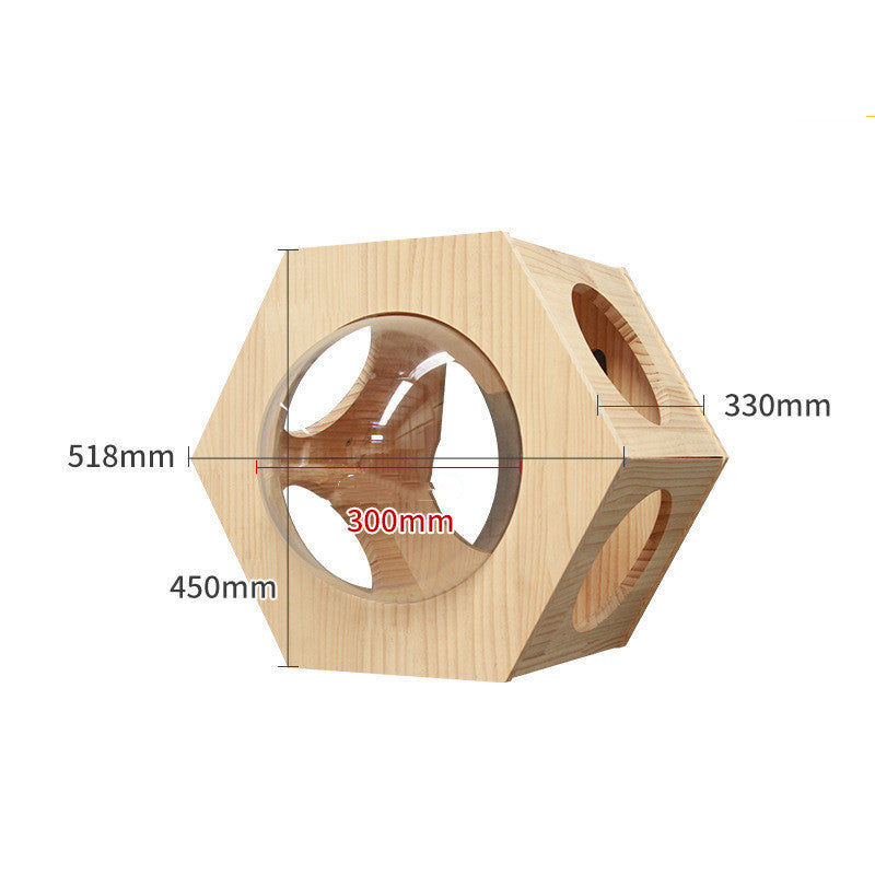 Accesorios de Pared para Gatos – Escalera y Plataforma de Madera Maciza para Trepar y Jugar