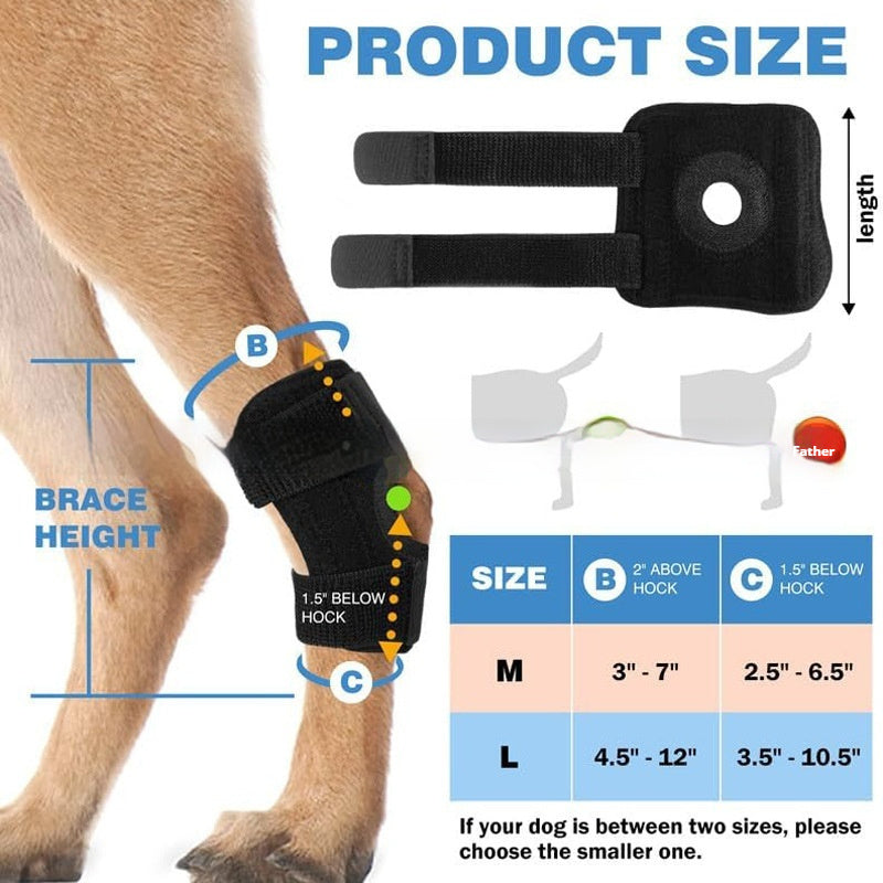 Rodillera de Rehabilitación para Perros y Gatos – Protector de Pierna para Lesiones de Ligamento ACL y Luxación Articular