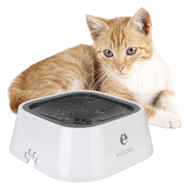 🐾 Tazón Dispensador de Agua para Gatos y Perros 1.5L | Bebedero Portátil con Flotador Antidesbordamiento, Bebida Lenta y Antisalpicaduras | Fuente de Agua de ABS y PP para Mascotas