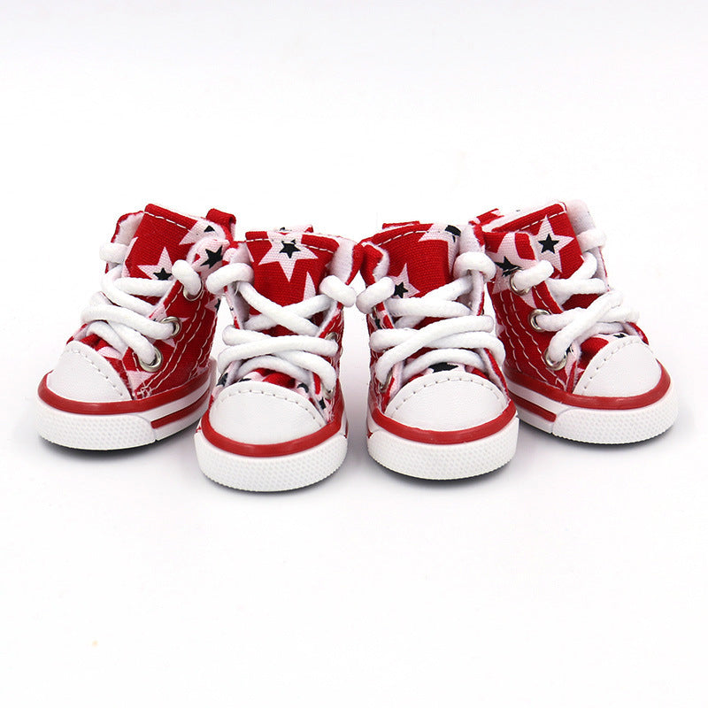Zapatos de Lona Suaves para Perros – Juego de 2, Ideales para Todas las Estaciones