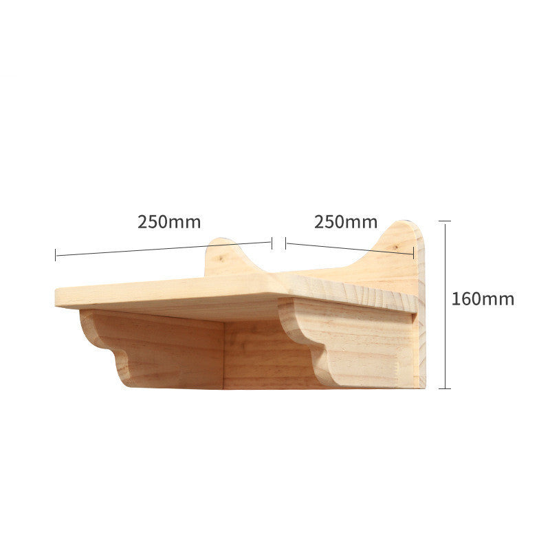 Accesorios de Pared para Gatos – Escalera y Plataforma de Madera Maciza para Trepar y Jugar
