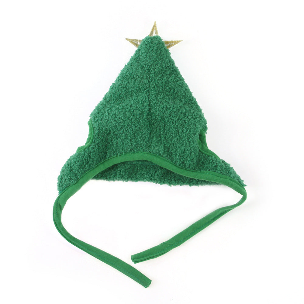 Sombrero de Navidad para Gatos y Perros – Diseño en Forma de Árbol, Ideal para Fotos y Celebraciones