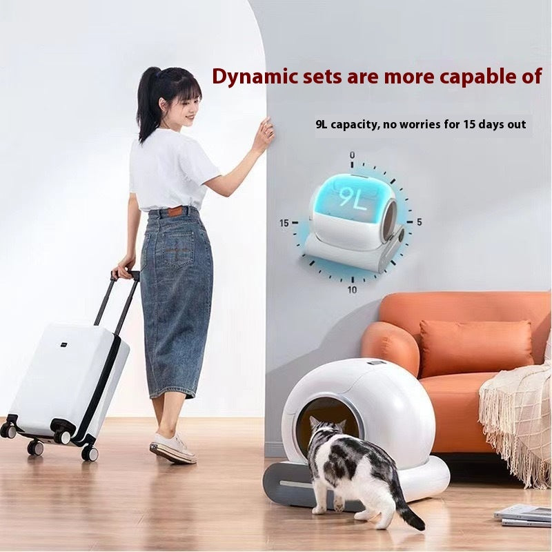 Caja de Arena Automática para Gatos con Sistema Inteligente de Recolecta de Excrementos