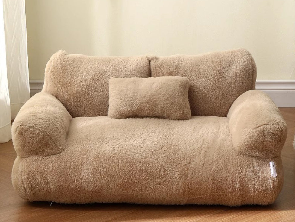 Sofá Cama de Lujo para Gatos, Nido de Invierno Caliente para Mascotas, Cama para Perros y Gatos Pequeños y Medianos, Cama Cómoda de Felpa para Cachorros.