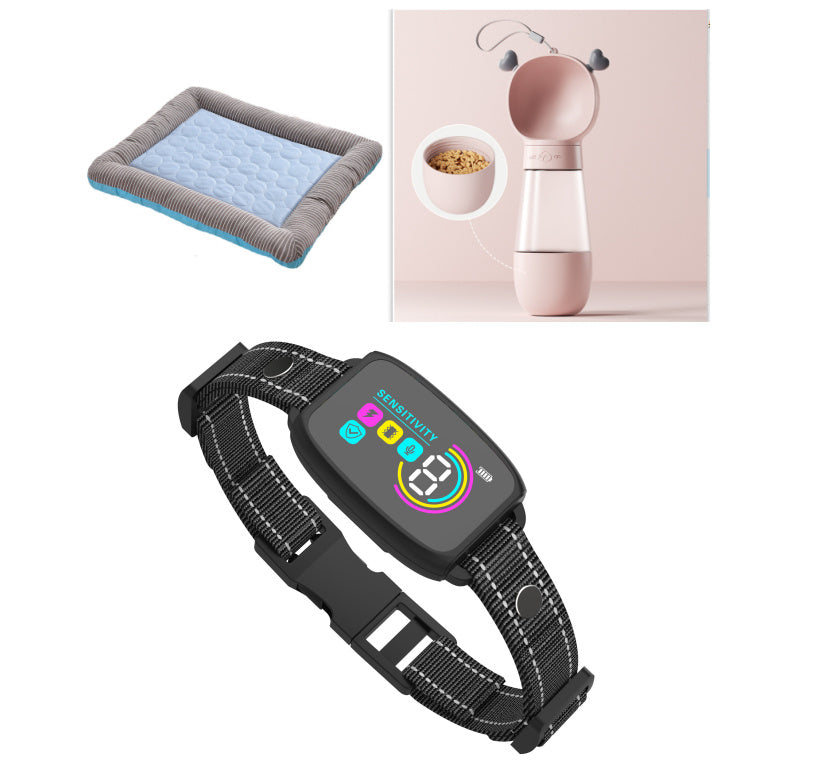 Collar Inteligente Antiladridos Recargable para Perros con Pantalla HD, Impermeable IP67, Control Automático para Detener Ladridos