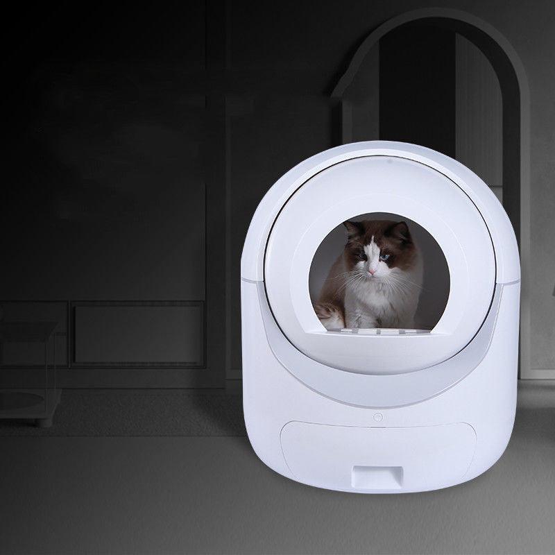 Caja de Arena para Gatos Totalmente Automática con Desodorante Eléctrico y Cierre HerméticoCaja de Arena para Gatos Totalmente Automática con Desodorante Eléctrico y Cierre Hermético