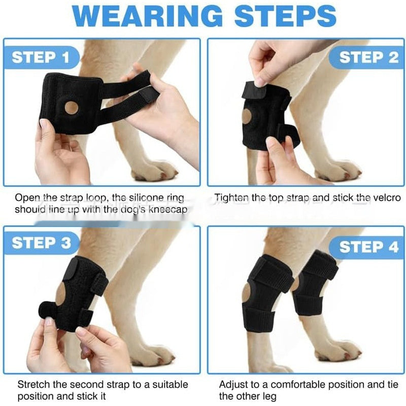 Rodillera de Rehabilitación para Perros y Gatos – Protector de Pierna para Lesiones de Ligamento ACL y Luxación Articular