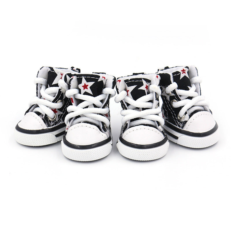 Zapatos de Lona Suaves para Perros – Juego de 2, Ideales para Todas las Estaciones