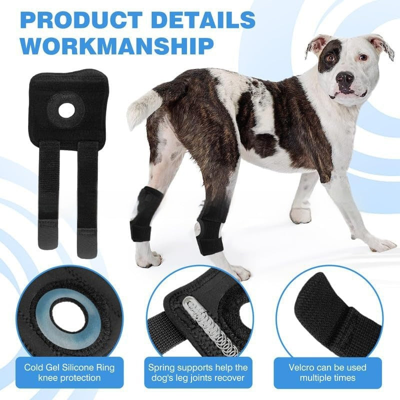 Rodillera de Rehabilitación para Perros y Gatos – Protector de Pierna para Lesiones de Ligamento ACL y Luxación Articular