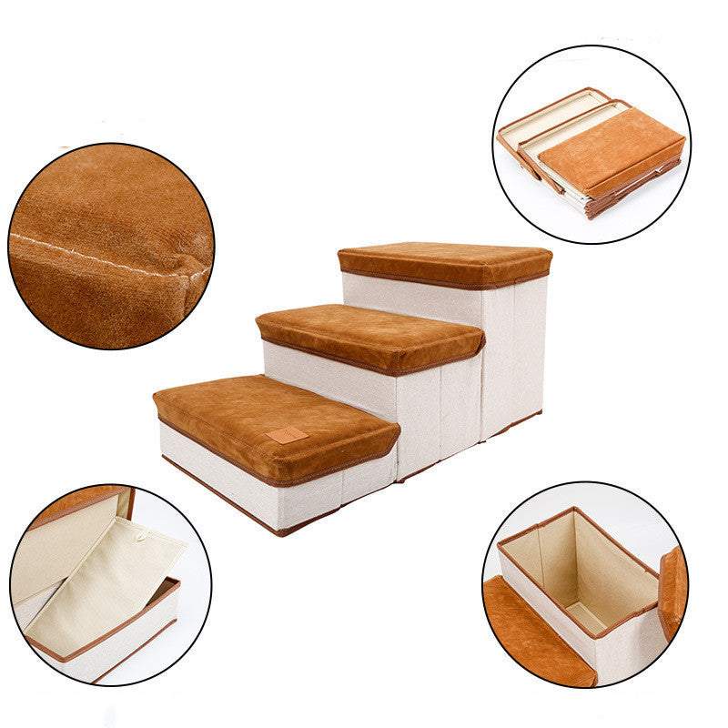Escalera Multifuncional para Perros – Plegable y con Almacenamiento Incorporado