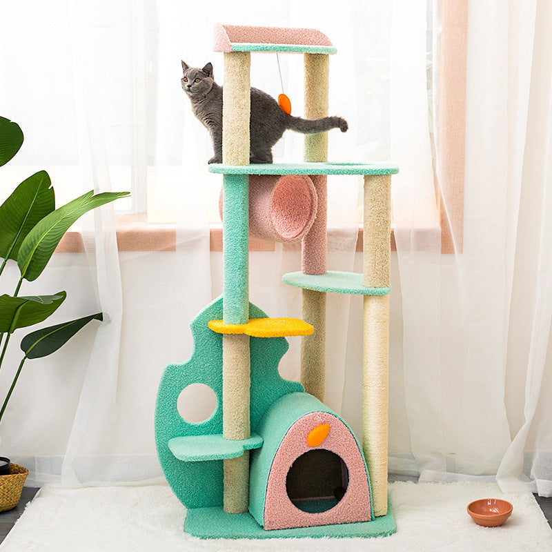 Rascador Grande para Gatos – Centro de Juego y Descanso Todo en Uno