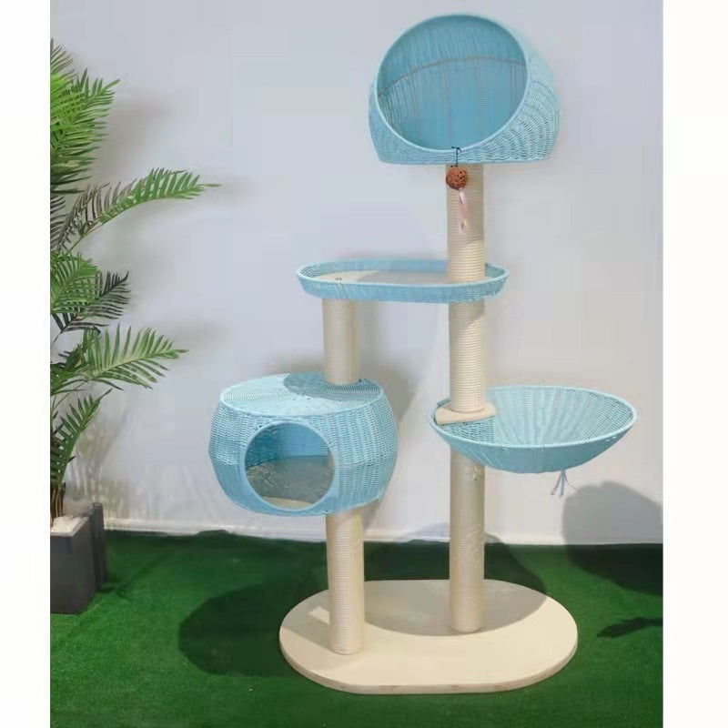 Torre de Escalada para Gatos – Madera Maciza con Diseño de Múltiples Niveles
