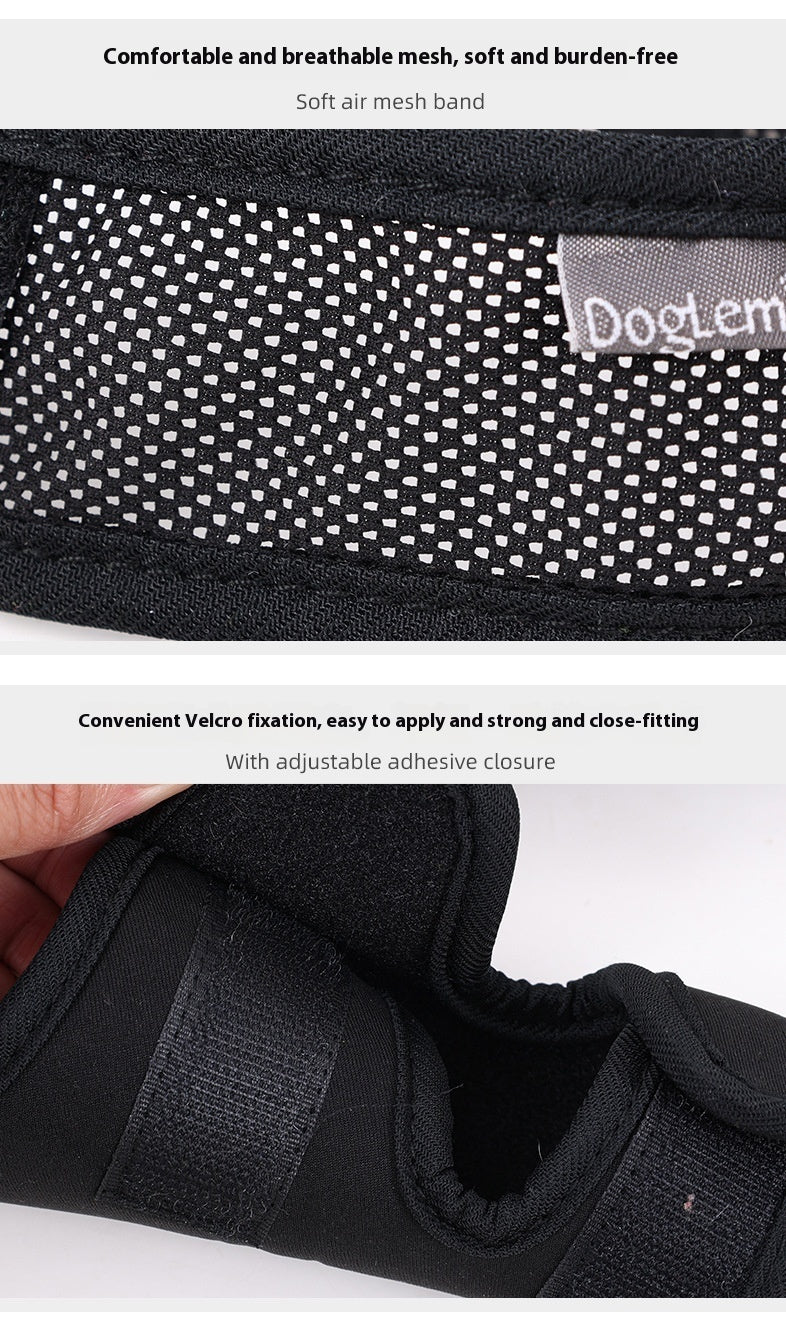 Protector Articular para Mascotas – Rodillera Fija con Correa Auxiliar, Soporte Postoperatorio para Fracturas y Discapacidades en Perros