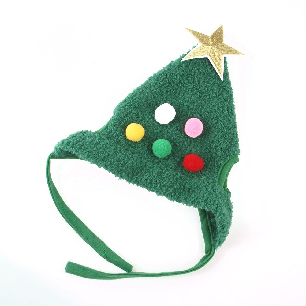 Sombrero de Navidad para Gatos y Perros – Diseño en Forma de Árbol, Ideal para Fotos y Celebraciones