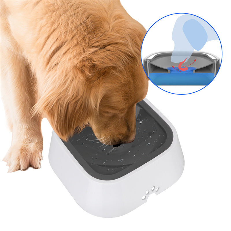 🐾 Tazón Dispensador de Agua para Gatos y Perros 1.5L | Bebedero Portátil con Flotador Antidesbordamiento, Bebida Lenta y Antisalpicaduras | Fuente de Agua de ABS y PP para Mascotas