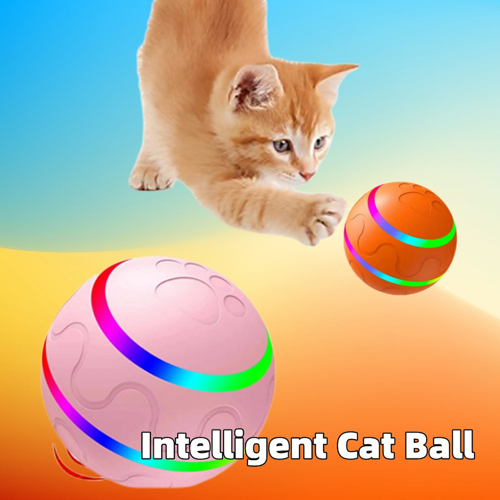 Pelota Electrónica para Gatos – Recargable por USB, Rotación Automática y Diversión Interactiva