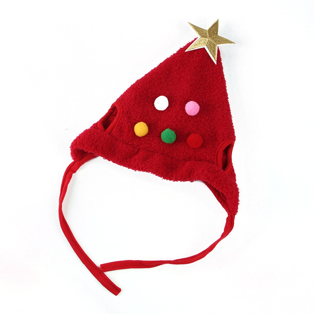 Sombrero de Navidad para Gatos y Perros – Diseño en Forma de Árbol, Ideal para Fotos y Celebraciones