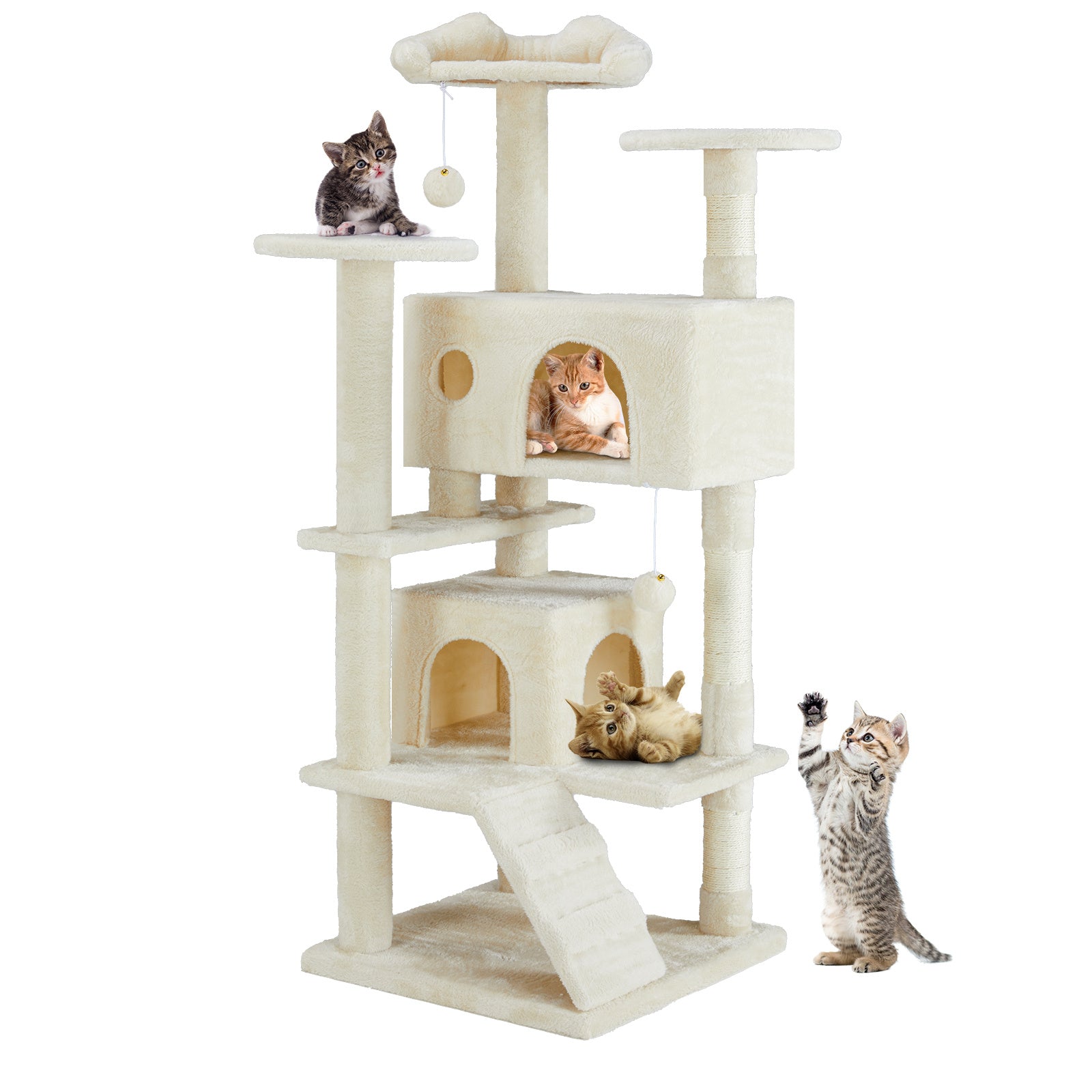Centro de Juego para Gatos – Casa Árbol con Estructura para Trepar y Descansar