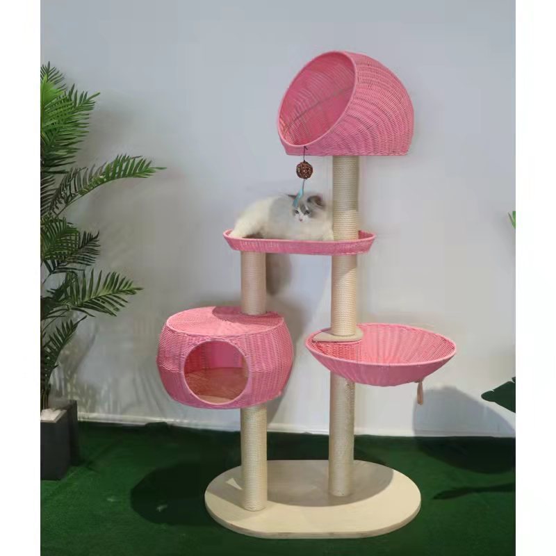 Torre de Escalada para Gatos – Madera Maciza con Diseño de Múltiples Niveles